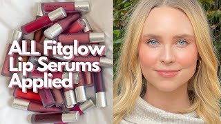 ALL Fitglow Lip Serums Swatched  Compared [upl. by Bennet]