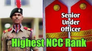 How to become Senior Under Officer  Highest NCC Rank  क्या योग्यता चाहिए SUO बनने के लिए [upl. by Woodberry]