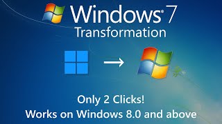 Revert8Plus Transform Windows 81011 into Windows 7 or Vista [upl. by Nywg127]