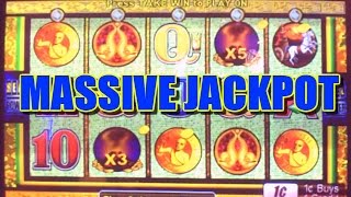 EPIC X3 X5 TRIGGER JACKPOT POMPEII SLOT MACHINE MAX BET [upl. by Tnahsin352]