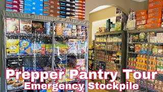 Prepper Pantry Tour  Emergency Food Stockpile [upl. by Jade]