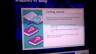 Installing Windows 95 [upl. by Ravahs]