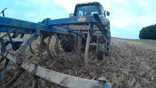 Bodenbearbeitung Grubbern mit dem John Deere 6330 [upl. by Lupien73]