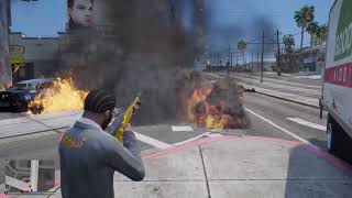 Franklin Biggest Fight With Lost Gang To Save His Workshop In GTA 5 [upl. by Harri]