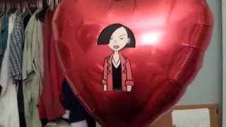 quotDariaquot Jane Lane heart shaped mylar balloon [upl. by Ronaele677]