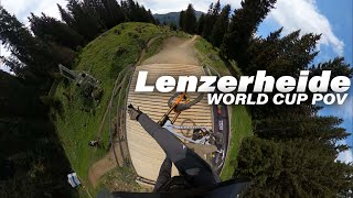 Lenzerheide Switzerland  WORLD CUP TRACK POV [upl. by Lleirbag]