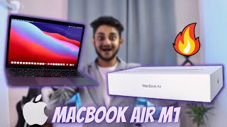 MacBook Air M1 Unboxing amp Review 2021 Hindi  MacBook Air 8GB Ram 256Gb Apple M1 amp Space Gray 🔥 [upl. by Ola436]