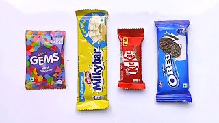 10 Chocolate Unboxing  KitKat vs Cadbury vs Kinder joy vs 5 Star vs Gems chocolate [upl. by Atinuahs]