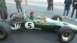 Warm up Lotus 49 part 2 at Historic GP Zandvoort [upl. by Aplihs]