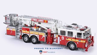 Agora Models FDNY Ladder Truck 9  Build Complete [upl. by Yehudit]