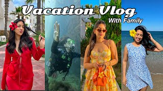 Family Vacation Vlog 🏖️☀️🐚👙🤿 سفرنا العائلة كلها للشمال [upl. by Naeerb]