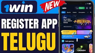 How To Register 1win App In Telugu 2024 [upl. by Llenrag]