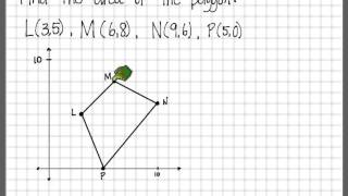 area and perimeter of polygons in coordinate plane [upl. by Nedgo]