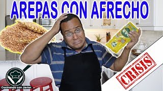 AREPAS CON AFRECHO  Receta fácil  COCINANDO EN CRISIS [upl. by Bohner378]