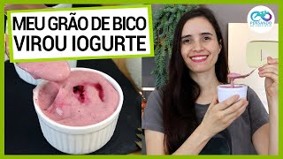 FIZ IOGURTE ULTRA CREMOSO E PROBIÓTICO COM GRÃO DE BICO MAIS SAUDÁVEL VEGANO E FÁCIL [upl. by Hsevahb97]