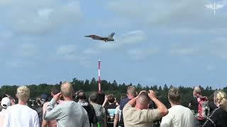 SwAF Day 24  RDAF F16 quotViperquot Fighting Falcon quotDannebrogquot High Quality Audio [upl. by Eimerej]