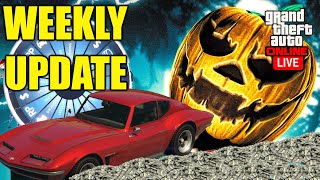 GTA 5 Online New Lucky Wheel Podium Car Weekly Update Halloween Update 2024 [upl. by Clie411]