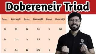 Dobereneir Triads  Dobereneir Triad classification of elements [upl. by Enileuqkcaj343]