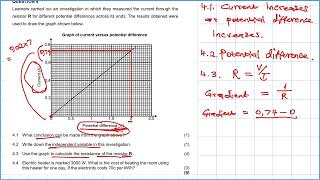 Electric Circuit Grade 11 and 12 Graph Physical Sciences [upl. by Farnham]