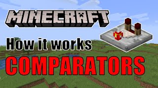 Minecraft 117 Redstone Basics Series  The Comparator  How it Works [upl. by Elawalo]