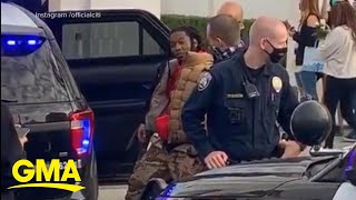 Rapper Offset detained by police  GMA [upl. by Herbie693]