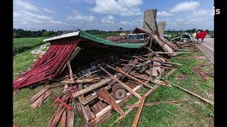 Extensive damage caused by EF1 tornado in the Town of Concord [upl. by Inva]