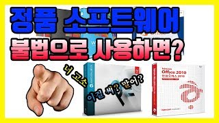 정품 소프트웨어를 불법 복제로 사용시 단속 여부개인 vs 회사 [upl. by Vokay]