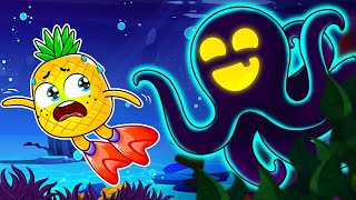 Spooky Sea Monster  Who Is Under The Dark Sea by YUM YUM Kids Songs [upl. by Yeliw]