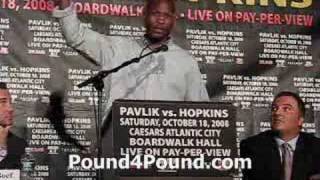 Kelly Pavlik vs Bernard Hopkins Press Conference [upl. by Sumer]