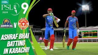 KARACHI KINGS VS ISLAMABAD UNITED  PSL 9 MATCH  CRICKET 24 GAMEPLAY [upl. by Piegari]