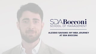 Alessio Saviano My MBA Journey at SDA Bocconi  SDA Bocconi [upl. by Gaston]