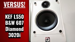 Q Acoustics Concept 20 Review amp Sound Test  vs 3020i vs Kef LS50 vs BampW 607 vs Wharfedale Diamond [upl. by Kcirddet]