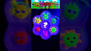 Guess the character of color mixing glow in the dark Sprunki satisfying colormixing sprunki [upl. by Yanffit148]