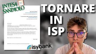 Come Tornare In Intesa San Paolo da Isybank [upl. by Jariah]