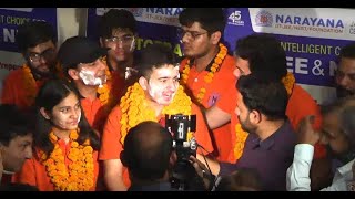 SHASHANK SHARMA AIR  1  NEET 2024 Result Celebration Topper NARAYANA Jaipur Classroom [upl. by Akyre]