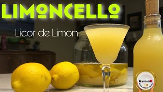 🍋Como hacer LIMONCELLO casero  LICOR de LIMON [upl. by Melinde931]