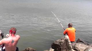 Fishing at Lake Eufaula Oklahoma Summer 2012 [upl. by Aerahs31]