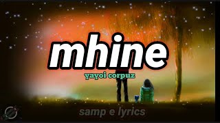 mhine  yayoi lyrics video mahal kita simula pa nung una [upl. by Naillig]