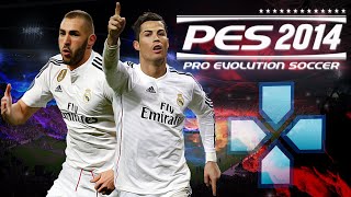 JOGANDO PES 2014 PPSSPP CÂMERA PS4 GRÁFICOS REALISTAS  QUAL EQUIPE É A MAIS FORTE DE MADRID [upl. by Kenay]