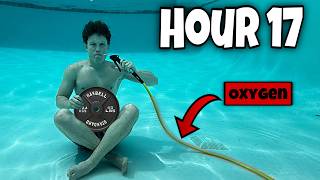 I Almost Died Attempting A Mr Beast Challenge 24 hours underwater [upl. by Irtimed506]