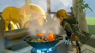 Cooking a Thanksgiving Feast for my horse 🦃  Tears of the Kingdom 100 [upl. by Snoddy]