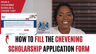 How To Fill The Chevening Scholarship Application WebsiteForm  Live StepbyStep Guide For 2024 [upl. by Gerianna619]