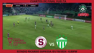 EN VIVO  SAPRISSA VS ANTIGUA GFC  Copa Centroamericana [upl. by Ahtnamys824]