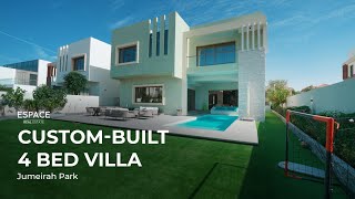 Oneofakind CustomBuilt 4 Bedroom Mansion in Jumeirah Park [upl. by Novah413]