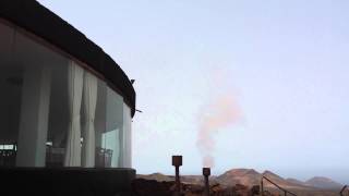 Timanfaya Lanzarote water geyser experiment [upl. by Ulberto]