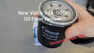 New Vaico V240018 oil filter review [upl. by Ondrej]