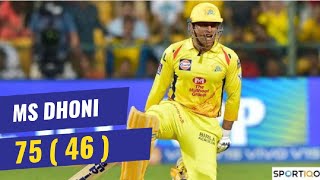 MS DHONI 7546 VS RAJASTHAN ROYALS2019 BALLBYBALL [upl. by Hannah]