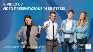 Il video CV video presentazione di sé stessi [upl. by Eoin445]