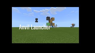 How to Build a Anvil Launcher  Minecraft  Bedrock Builders [upl. by Neelahs609]