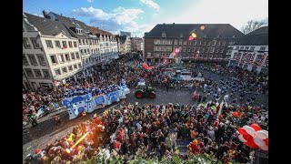 Auslosung Reihenfolge CCVereine Rosenmontagszug 2024 [upl. by Jaymee]